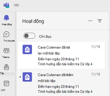 Ảnh chụp màn hình hoạt động.