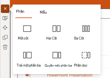 Ảnh chụp màn hình phần thêm