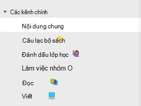 Ảnh chụp màn hình kênh.