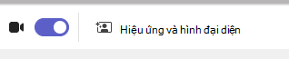 Ảnh chụp màn hình hiệu ứng và hình đại diện.