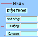 Ví dụ về điều khiển nhãn ActiveX