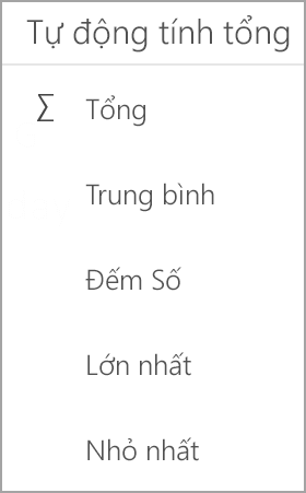 Máy tính bảng Android Excel Sum