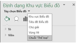 Lựa chọn Tùy chọn Chuỗi biểu đồ dạng Bản đồ trong Excel