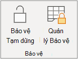 Đang tạm huận bảo vệ trang tính