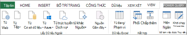 Ribbon Power Query Excel 2013