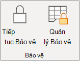 Tiếp tục bảo vệ trang tính