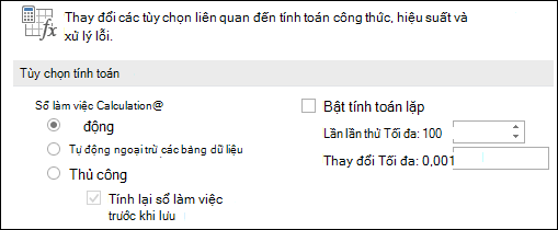 Ảnh tùy chọn Tính toán Thủ & động