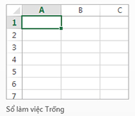 Sổ làm việc trống mới