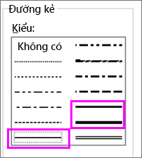 kiểu đường kẻ