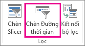 Chèn Đường thời gian trên tab Phân tích