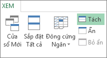 Lệnh tách trên ruy-băng
