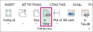 Thiết lập Vùng In