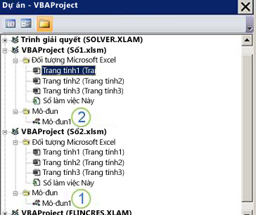 VBA Project Explorer