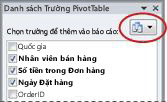 Nút Dạng xem Danh sách Trường PivotTable