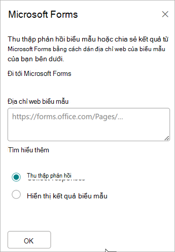 Dán URL biểu mẫu của bạn vào trường địa chỉ web biểu mẫu.