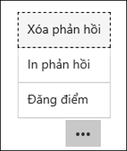 Tùy chọn xóa, in và đăng điểm số trong Microsoft Forms