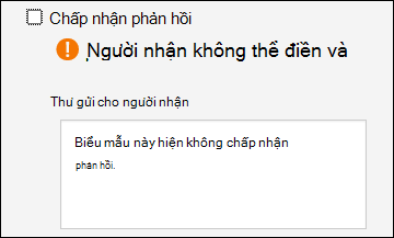 Thiết đặt thu thập phản hồi cho biểu mẫu và bài kiểm tra