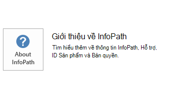 Ảnh chụp màn hình cho InfoPath MSI