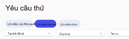 Tiêu đề Bộ sưu tập yêu cầu Copilot dẫn hướng với tab Lời nhắc của bạn được chọn.