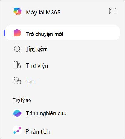 Ảnh chụp màn hình nơi bạn có thể tìm thấy các tác nhân trong dẫn hướng bên trái.