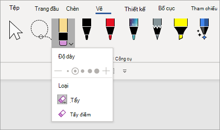 Tẩy điểm Công cụ bút