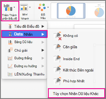 Thêm Thành phần Biểu đồ trong Office cho Mac