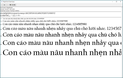 Bộ xem trước Phông Windows cho phép bạn xem và cài đặt phông trên máy tính chạy Windows của mình