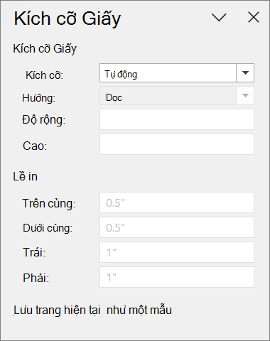 Ngăn Kích cỡ Giấy