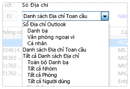 Danh sách Sổ Địa chỉ