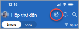 Hiển thị biểu tượng ở bên trái của chuông thông báo, hiển thị cho bạn các email hoặc email có mức ưu tiên cao cần trả lời.