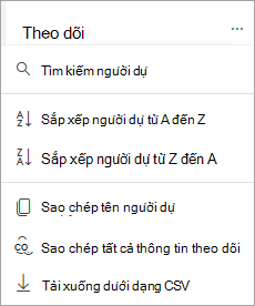 Sắp xếp và tìm kiếm người dự