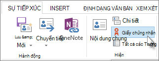 Hiện chứng chỉ của một người cụ thể