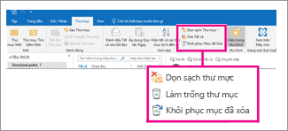 Lệnh Làm trống Thư mục trên ruy-băng