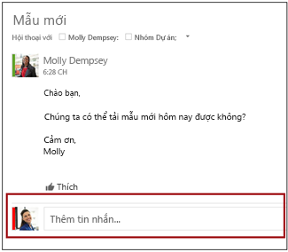 Thêm thông điệp