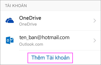 nhẹ Thêm Tài khoản