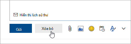Ảnh chụp màn hình nút Bỏ.