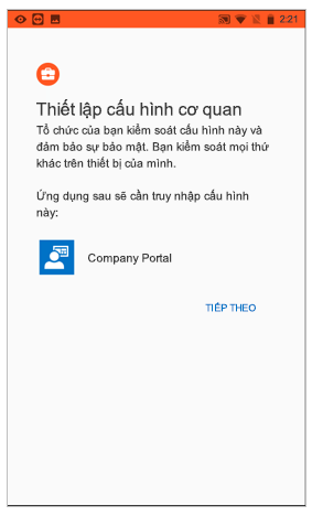 Thiết lập cấu hình công việc