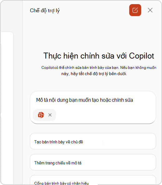 Ngăn trò chuyện Chế độ Trợ lý