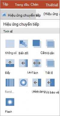 Hiệu ứng chuyển tiếp