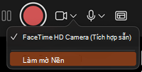 Nút làm mờ nền