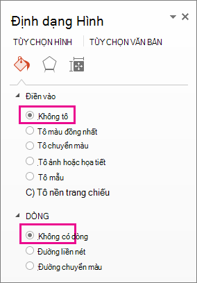 Ngăn Định dạng Hình dạng