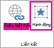 Nút Hành động trong nhóm Liên kết