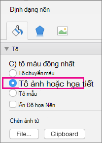 Định dạng Nền trong PowerPoint cho Mac
