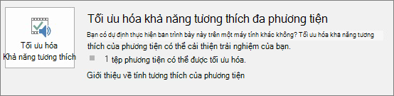 nút tối ưu hóa tương thích trong PowerPoint