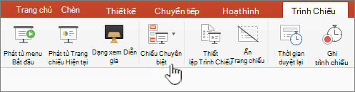 Nút Phát chiếu chuyên biệt