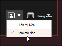 Làm mờ nền