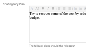 Contingency Plan