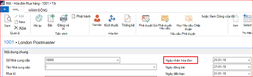 Tạo Hóa đơn Mua hàng