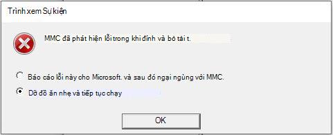Lỗi Trình xem sự kiện