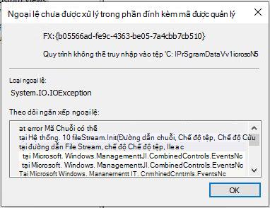 Lỗi Trình xem sự kiện